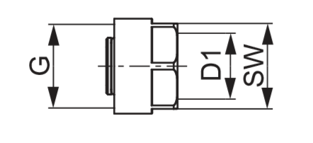Концовка разборная TECEflex для многослойных композитных труб TECEflex