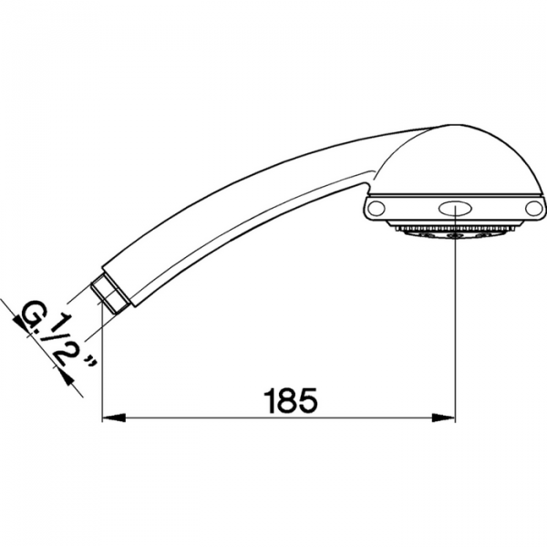 Лейка душевая ручная с тремя типами струи CISAL Shower DS01412021
