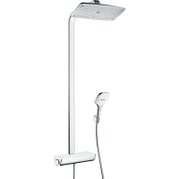 Душевая система hansgrohe Raindance Select E 360 Showerpipe с термостатом, белый/хром 27112400