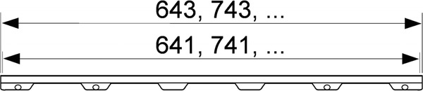 Основа для плитки TECEdrainline под облицовку плиткой "plate II", прямая, 1200, 601272