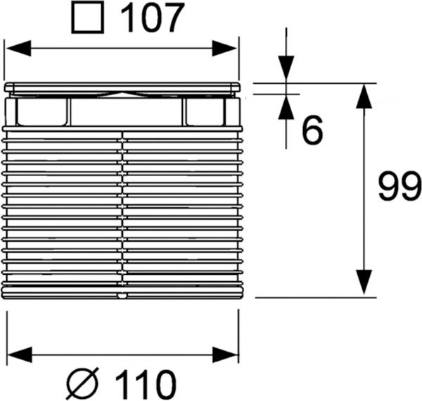 Декоративная решетка TECEdrainpoint S, 100 мм, в стальной рамке, с монтажным элементом, 3660002