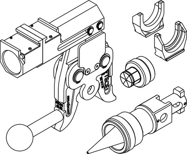 Инструмент TECEflex PMA 40 63 для запрессовки пресс-втулок и инструмент TECEflex для расширения труб