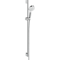 Душевой набор hansgrohe Crometta 1jet EcoSmart 90 см, белый/хром 26539400