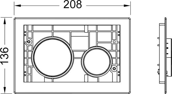 Лицевая панель TECEloop для панели смыва унитаза (серебристо-серый Alape) 9240676