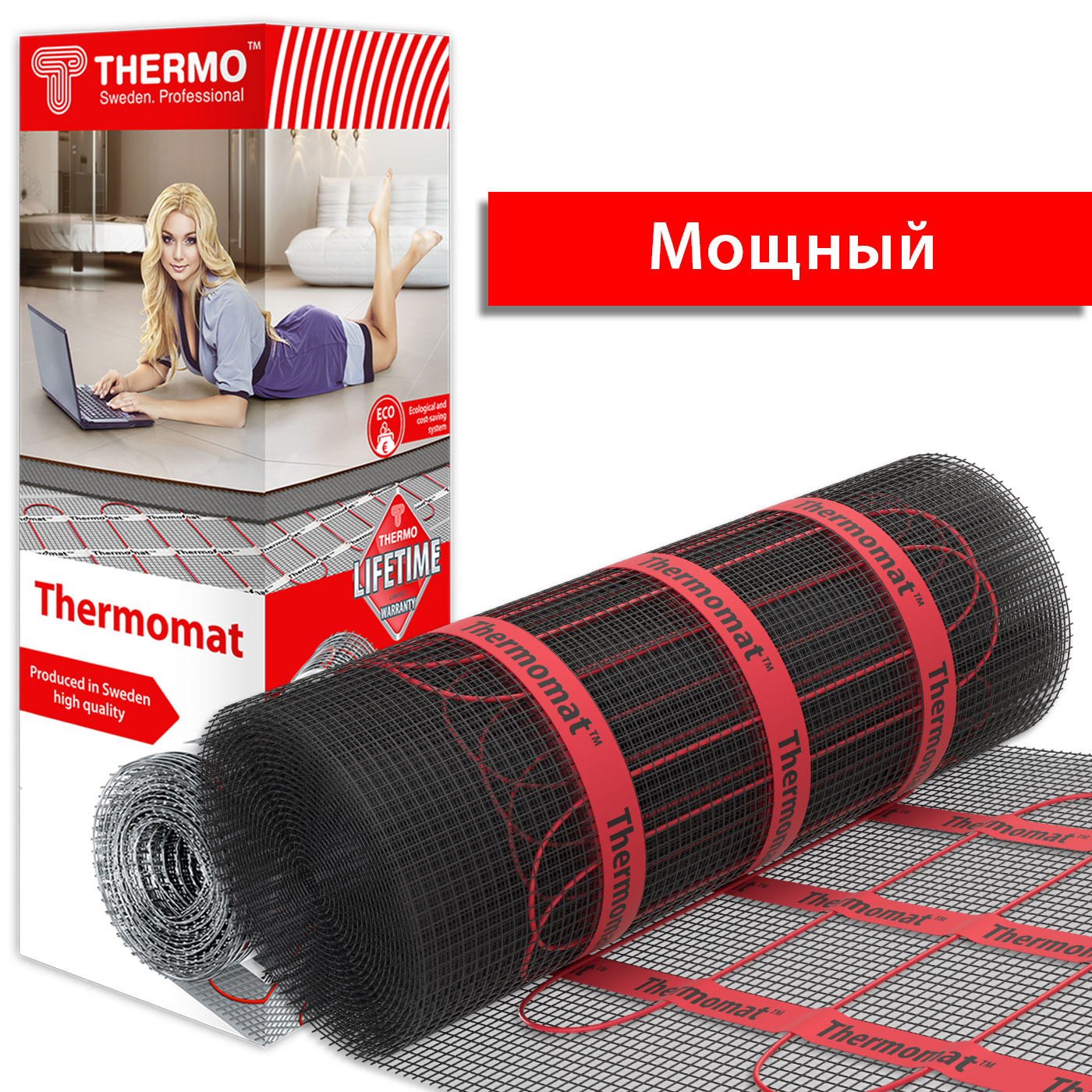 Нагревательный мат Thermomat TVK-210 Вт/кв.м