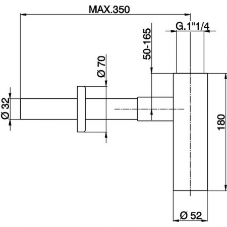 Сифон 11/4 CISAL Complementi ZA00407021