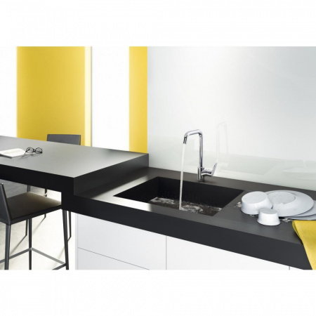 Смеситель hansgrohe Focus для кухонной мойки с поворотным изливом на 3 положения, сталь 31820800
