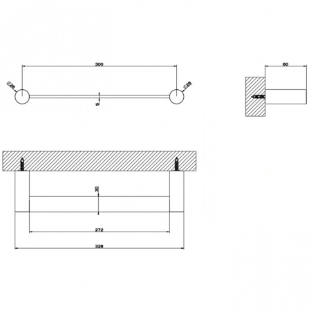 GESSI 316 Полотенцедержатель, 54797#239