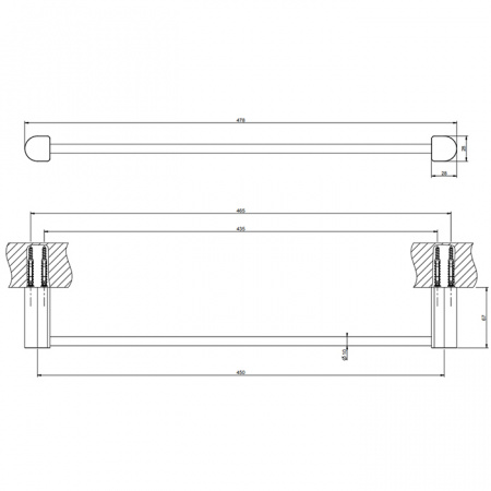 GESSI Rilievo Полотенцедержатель, 59400#031