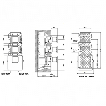 Gessi iSpa Встраиваемый термостат, 43103#031
