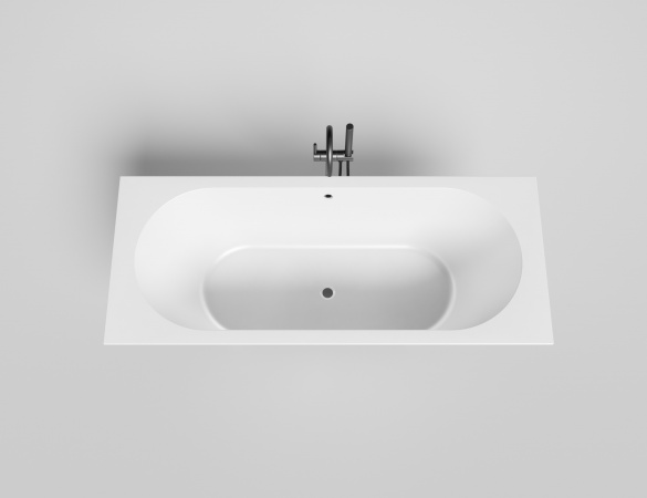 Ванна встраиваемая Salini ORNELLA AXIS 170x70 покраска по RAL снаружи (S-Stone, мат.)