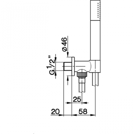 Душевой гарнитур CISAL Shower DS01881340