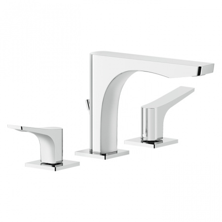 GESSI Rilievo Смеситель для раковины на 3 отв. с донным клапаном h=125мм, 59011#031