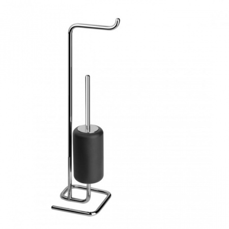 Gessi Goccia Стойка с держателем для туалетной бумаги и ершиком, 38068#031