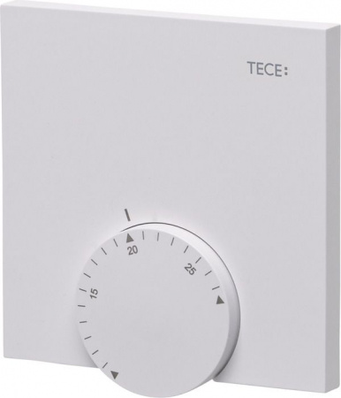 Пластиковый беспроводной комнатный термостат TECEfloor RTF-A, аналоговый, белый