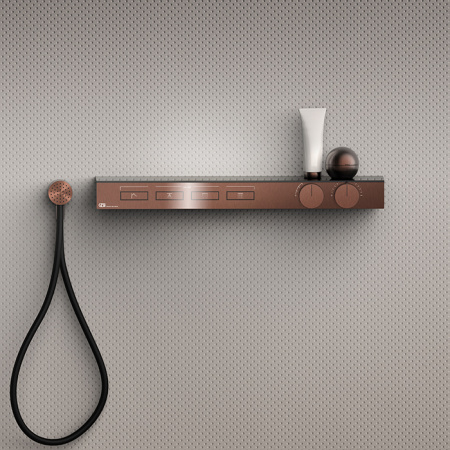 Gessi Hi-Fi Встраиваемые части для термостатического смесителя с полочкой, 63026#708
