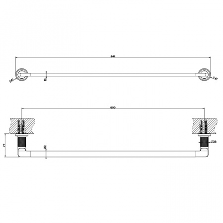 GESSI INCISO Полотенцедержатель, 58503#149