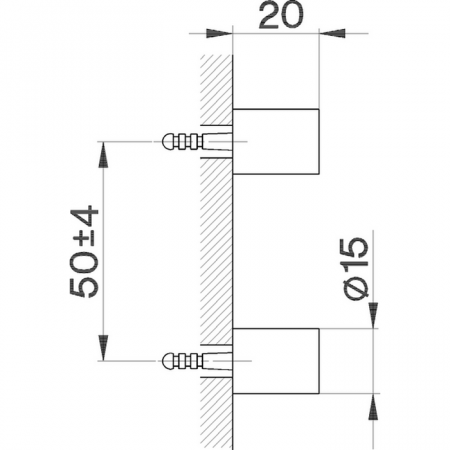Крепления настенные для ершика CISAL System SY09066040