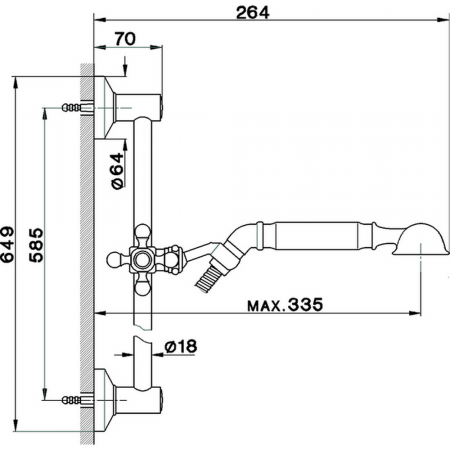 Душевой гарнитур CISAL Shower AR00311227