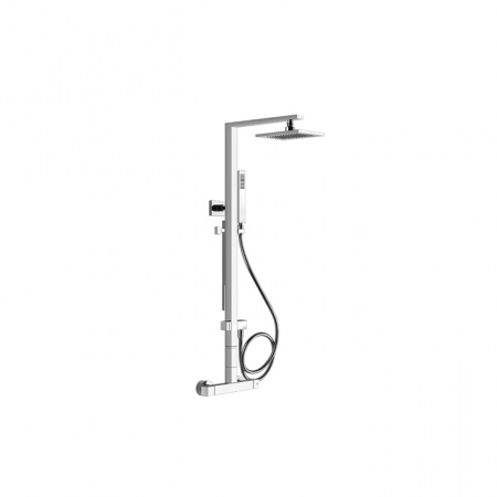 Gessi Rettangolo Термостатический смеситель с верхним душем, 23451#031