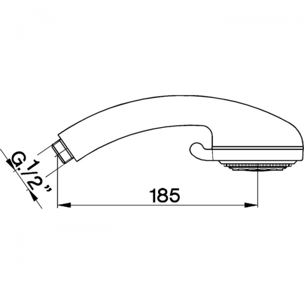 Лейка душевая ручная с тремя типами струи CISAL Shower DS01413021