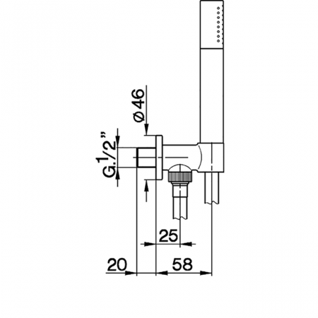 Душевой гарнитур CISAL Shower DS0188132B