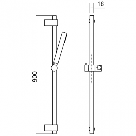 Душевой гарнитур CISAL Xion DS010620D1