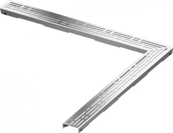 Декоративная решетка TECEdrainline "basic" нержавеющая сталь, глянец, для углового душевого канала 90°, 900 х 900, 610910