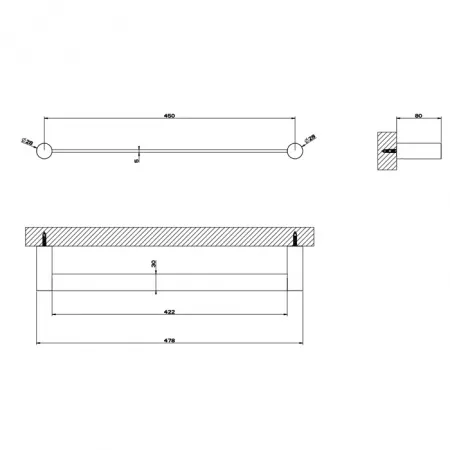 GESSI 316 Полотенцедержатель, 54800#239