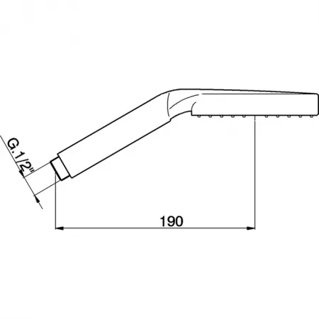Лейка душевая ручная с одним типом струи CISAL Shower DS01422021