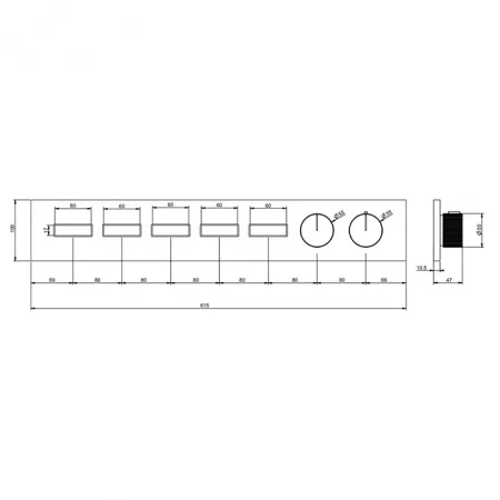 Gessi Hi-Fi Термостат для душа, 63018#726