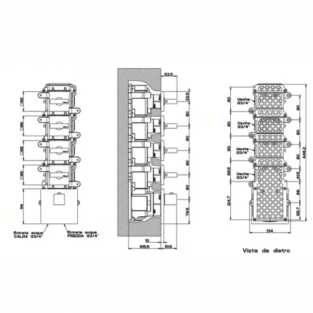Gessi Rettangolo Встраиваемый термостат, 43218#031
