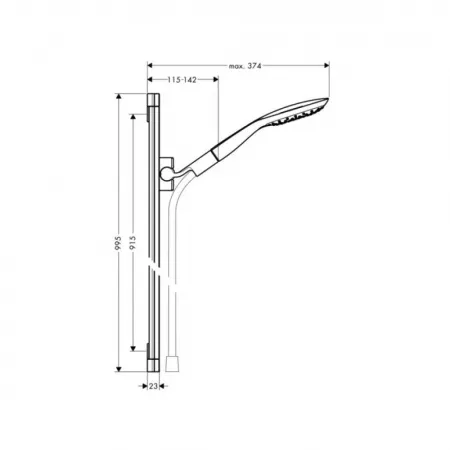 Душевой набор hansgrohe PuraVida Unica 27853000