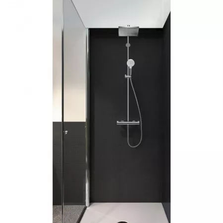 Душевая система hansgrohe Crometta Е 240 1jet Showerpipe с термостатом 27271000