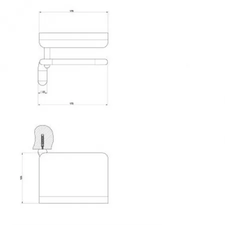 Gessi Goccia Держатель для туалетной бумаги с крышкой, 38049#099