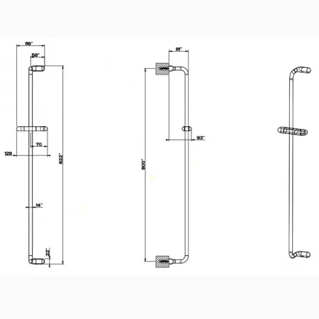 Gessi Goccia Душевая штанга, 33644#031