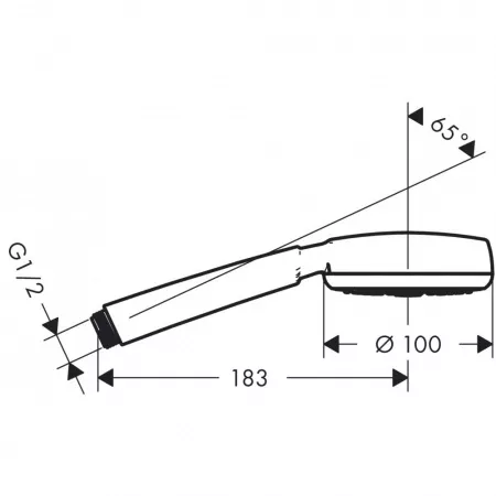 Ручной душ hansgrohe Crometta 100 1jet 26825400