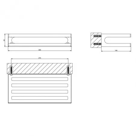 GESSI Rilievo Полка 30 см., 59549#031