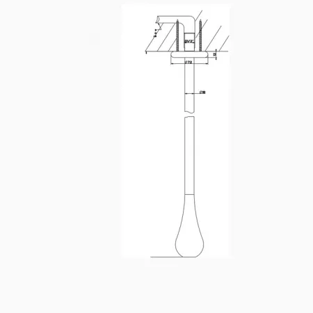 Gessi Goccia Потолочный излив каплевидной формы, 33799#031