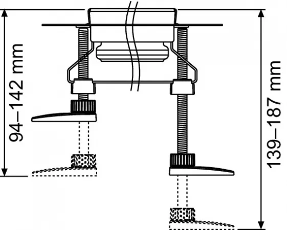 Комплект опор TECEdrainline 139 мм, 660004