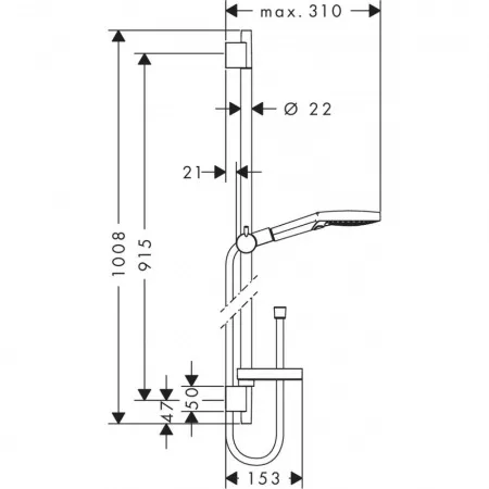 Душевой набор hansgrohe Raindance Select S 120 3jet/Unica 26631400