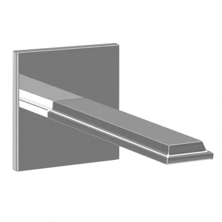 Gessi Eleganza Настенный излив на 1/2” для монтажа с удаленным управлением 46112+46106 , 46100#149