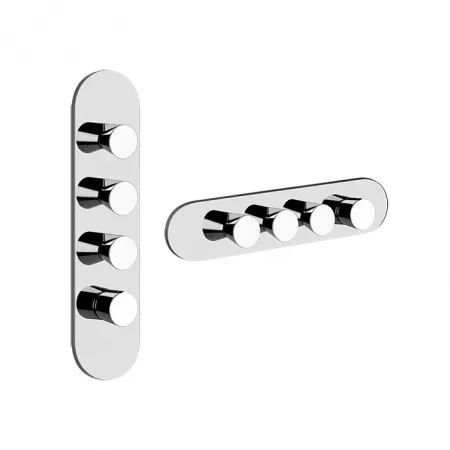 Gessi Внутренняя часть встраиваемого термостатического смесителя с 3мя независимыми выходами, 45206#149