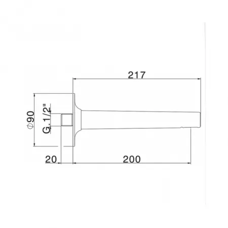 Излив L=200мм CISAL Vita VI00024021