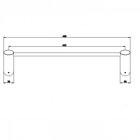 Gessi Ovale Полотенцедержатель 45см, 25700#031