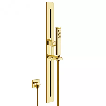 Gessi Eleganza Душевая стойка с ручным душем и выводом воды из стены, 46144#093