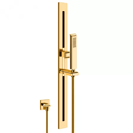 Gessi Eleganza Душевая стойка с ручным душем и выводом воды из стены, 46144#080