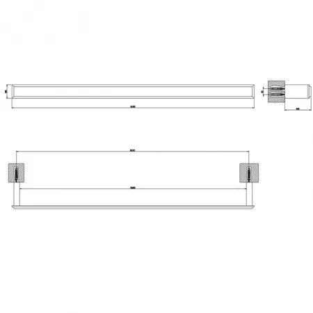 Gessi Eleganza Полотенцедержатель 60см, 46503#087
