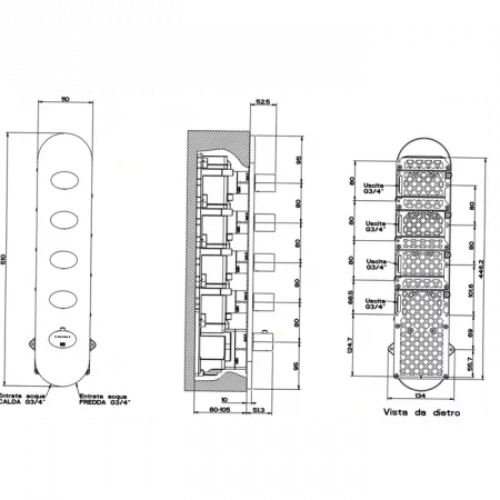 Gessi Ovale Встраиваемый термостат, 43107#031