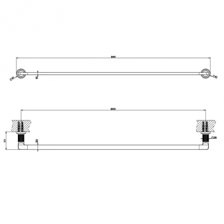 GESSI INCISO Полотенцедержатель, 58505#299